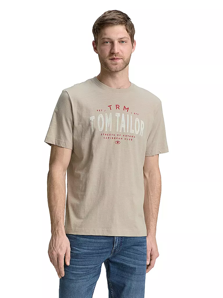 TOM TAILOR | T-Shirt  | beige