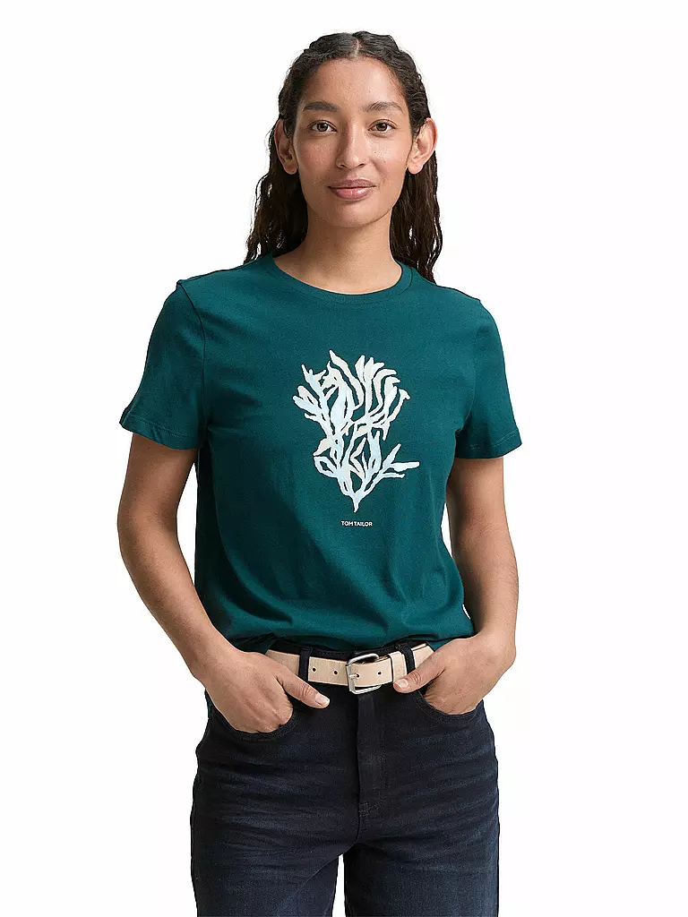 TOM TAILOR | T-Shirt  | petrol