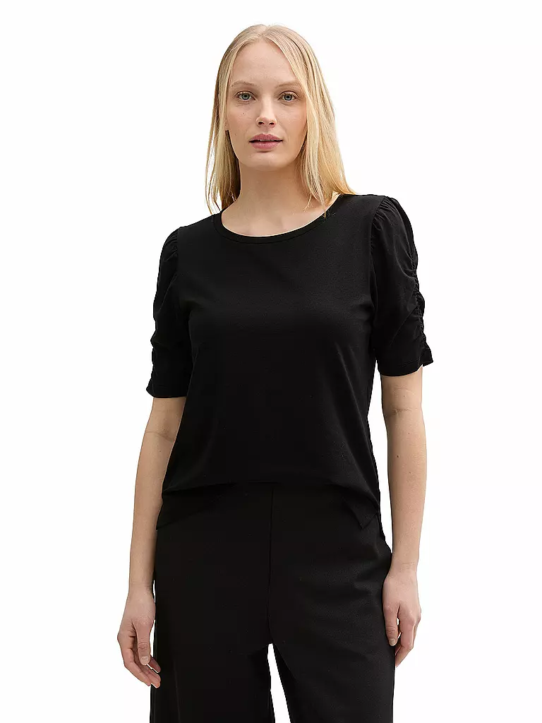 TOM TAILOR | T-Shirt  | schwarz