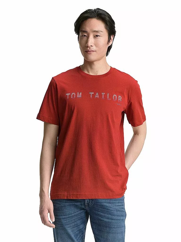 TOM TAILOR | T-Shirt  | rot