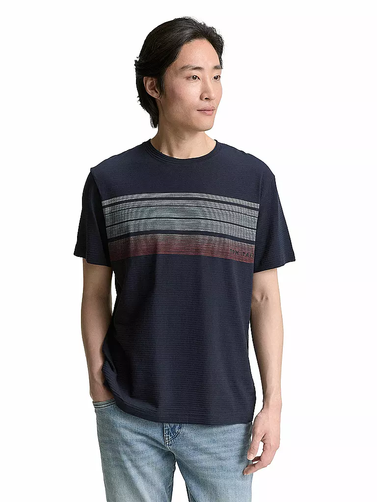 TOM TAILOR | T-Shirt  | dunkelblau