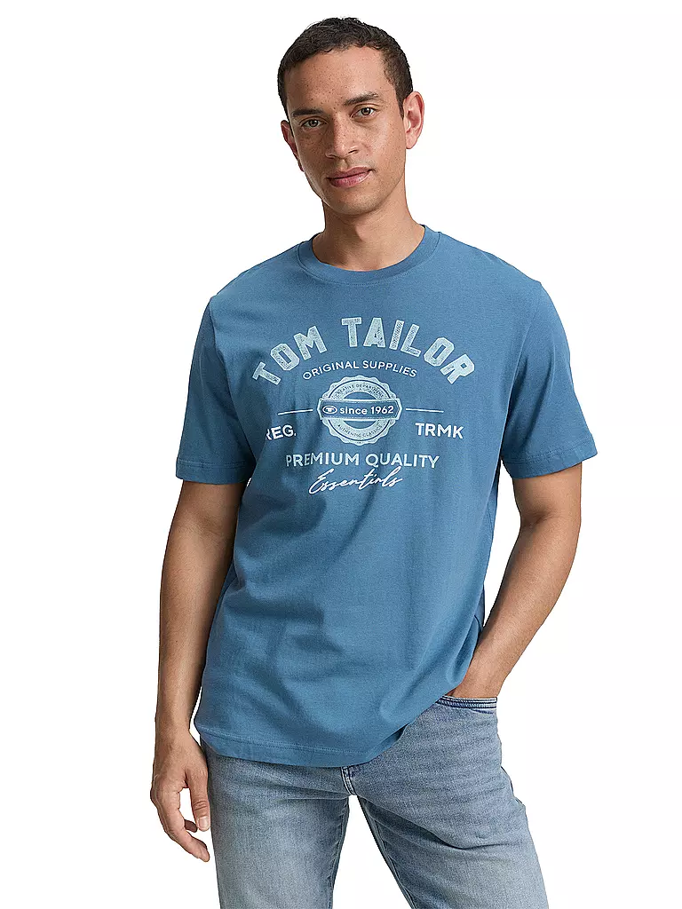 TOM TAILOR | T-Shirt  | blau
