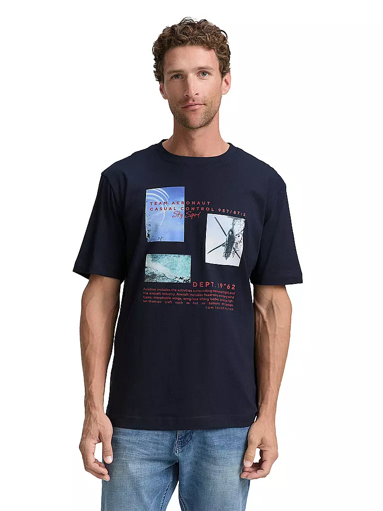 TOM TAILOR | T-Shirt  | dunkelblau