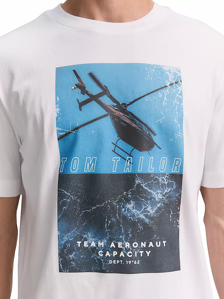 TOM TAILOR | T-Shirt  | weiss