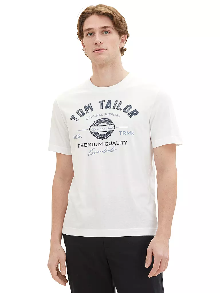 TOM TAILOR | T-Shirt  | weiss