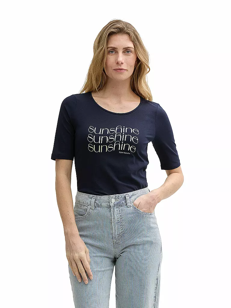 TOM TAILOR | T-Shirt  | dunkelblau
