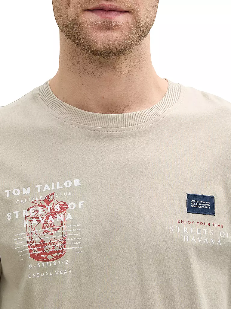TOM TAILOR | T-Shirt  | beige