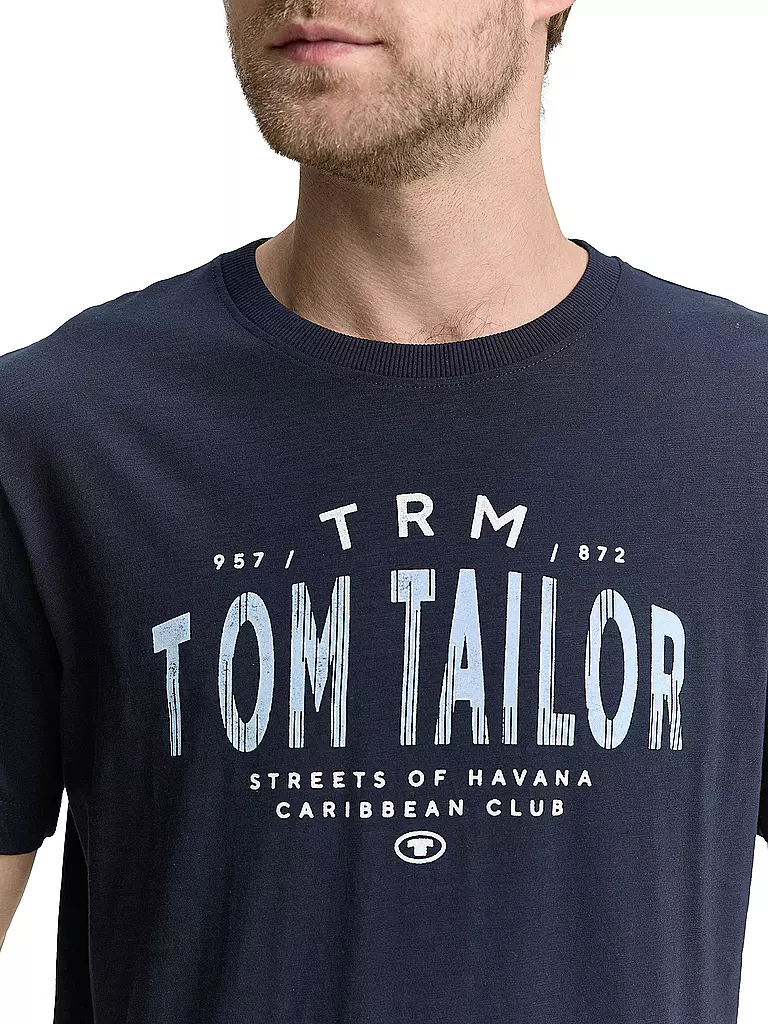 TOM TAILOR | T-Shirt  | dunkelblau