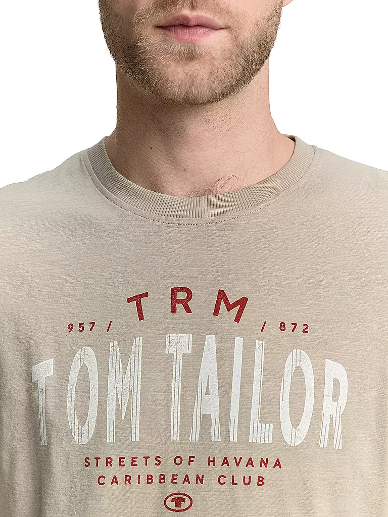 TOM TAILOR | T-Shirt  | beige