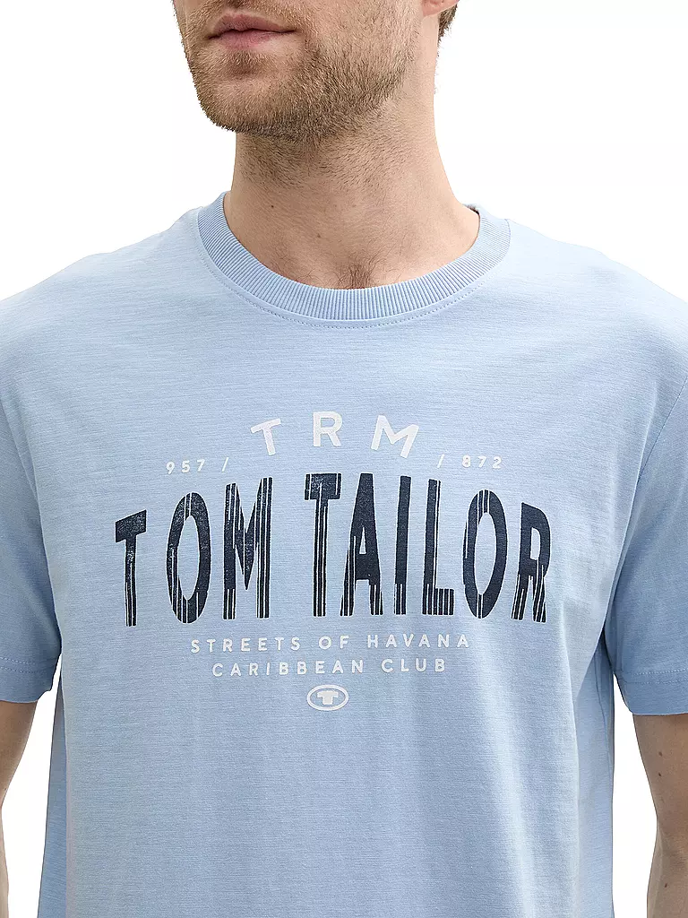 TOM TAILOR | T-Shirt  | hellblau