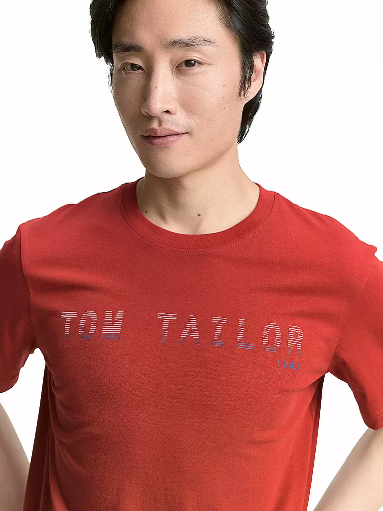 TOM TAILOR | T-Shirt  | rot