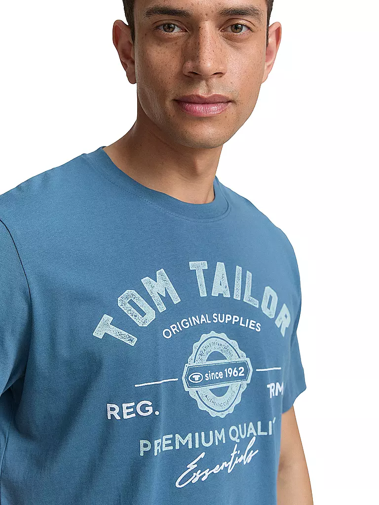 TOM TAILOR | T-Shirt  | blau
