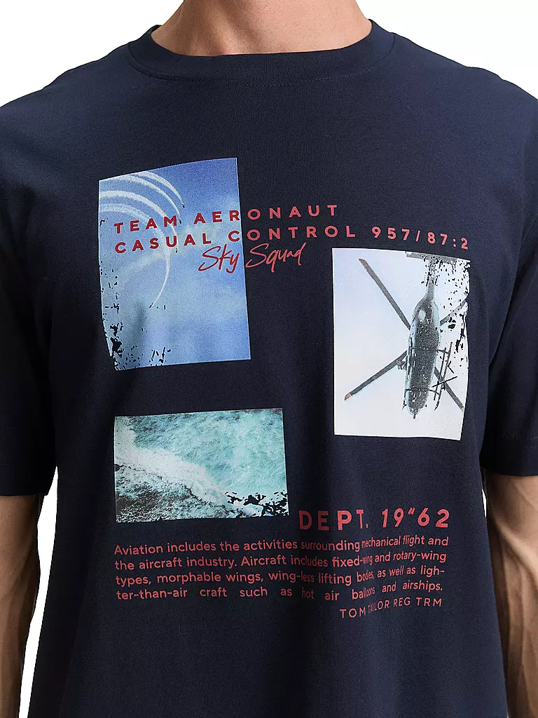 TOM TAILOR | T-Shirt  | dunkelblau