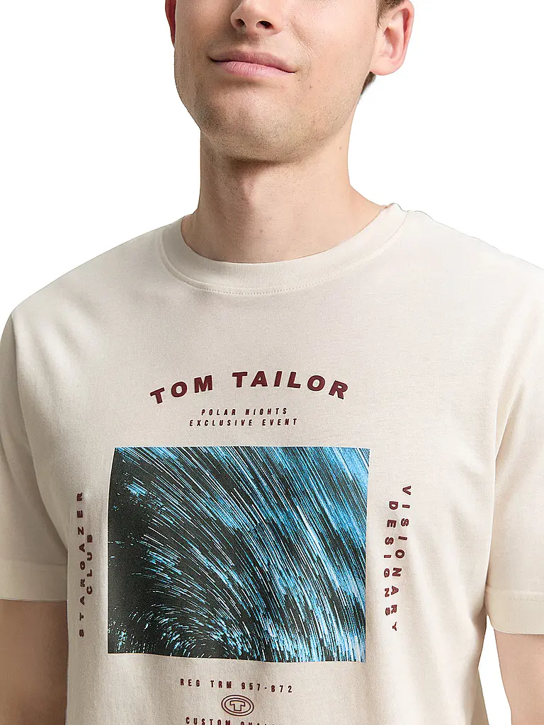TOM TAILOR | T-Shirt  | Weiss