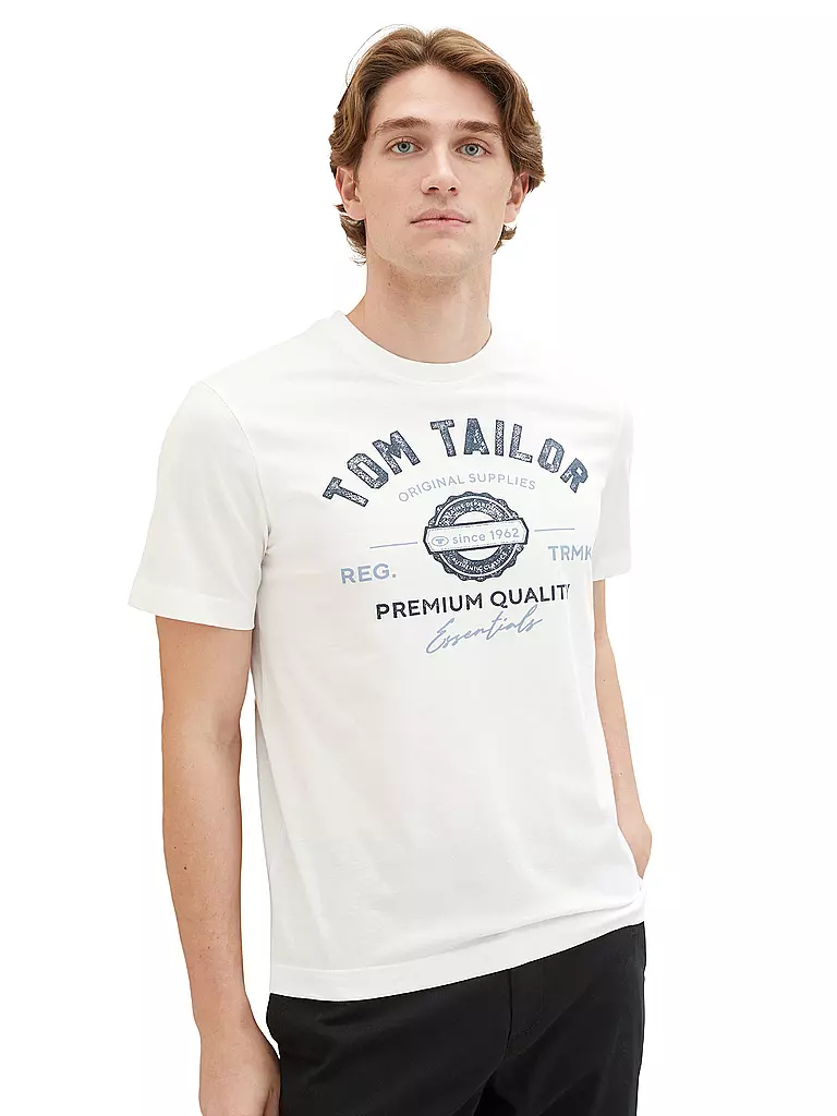 TOM TAILOR | T-Shirt  | weiss