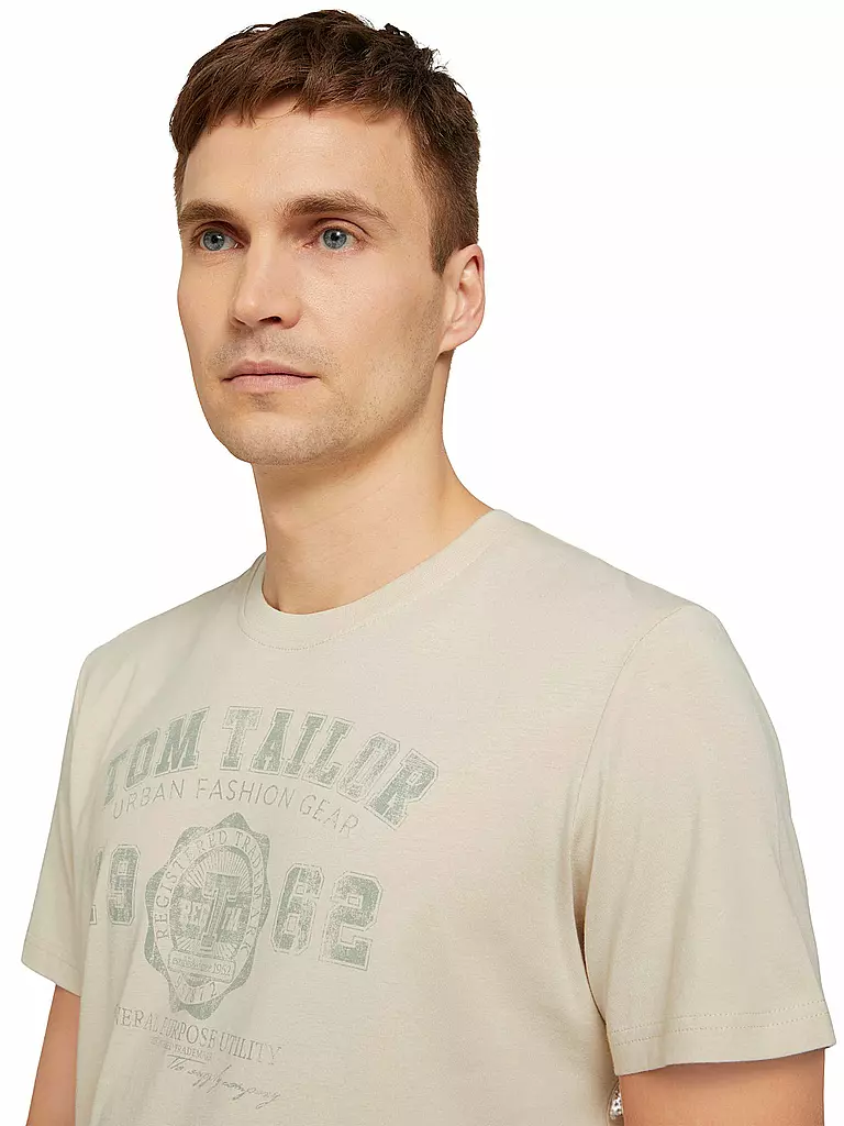 TOM TAILOR | T-Shirt  | beige