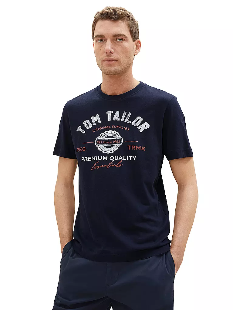 TOM TAILOR | T-Shirt  | blau