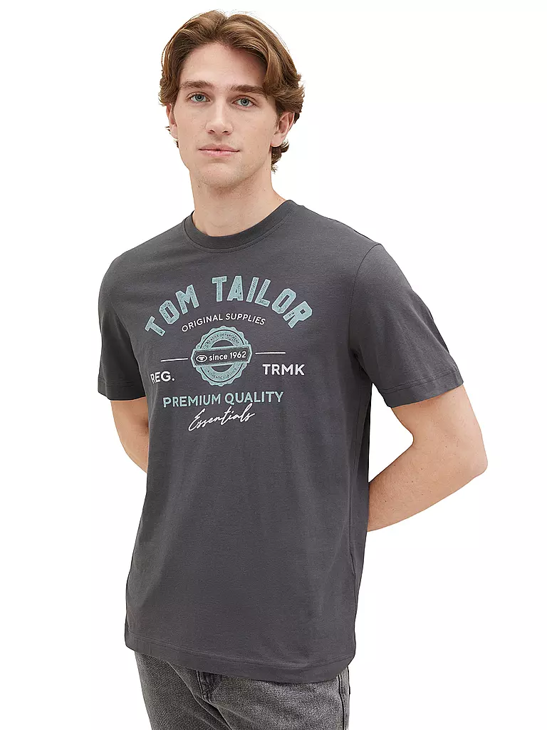 TOM TAILOR | T-Shirt  | grau