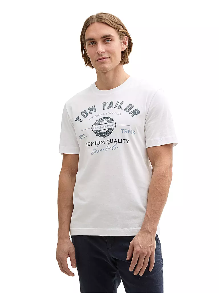 TOM TAILOR | T-Shirt  | weiss