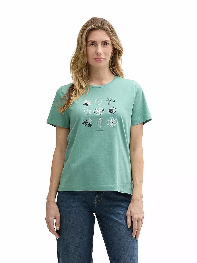 TOM TAILOR | T-Shirt  | grün