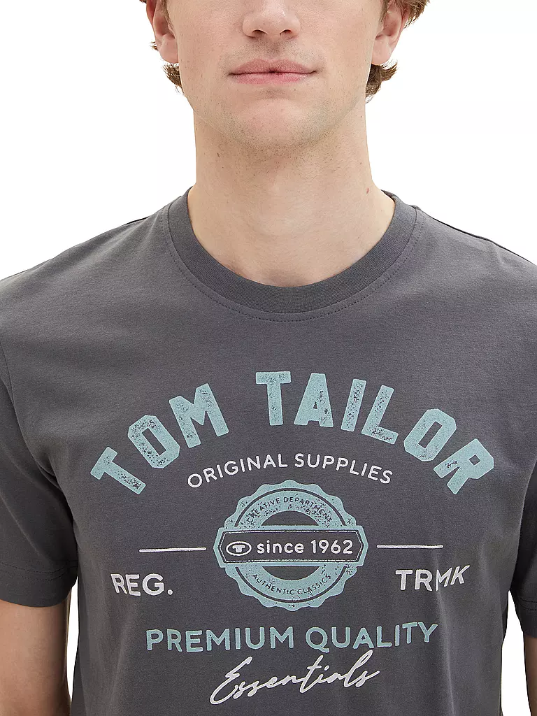 TOM TAILOR | T-Shirt  | grau