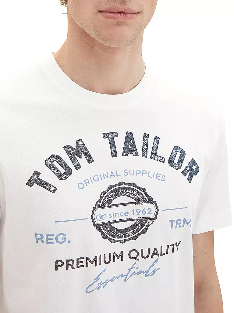 TOM TAILOR | T-Shirt  | weiss