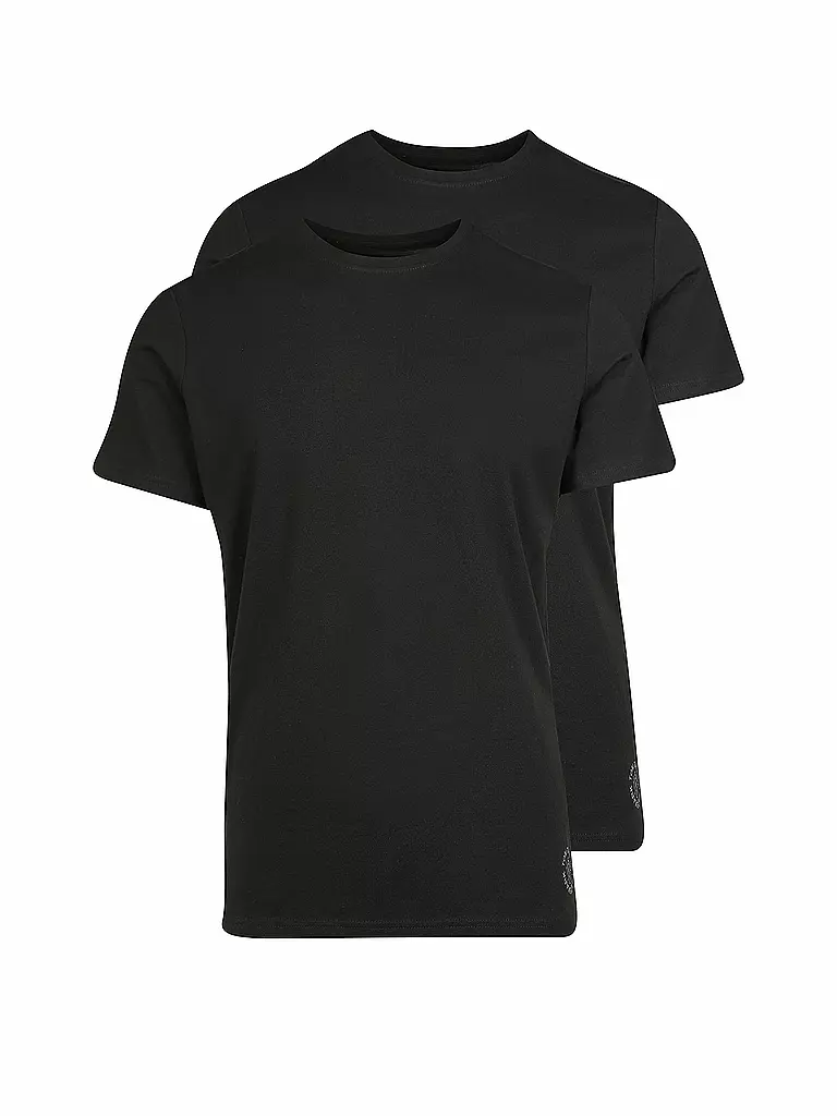 TOM TAILOR | T-Shirt 2-er Pkg. | schwarz