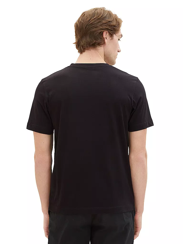 TOM TAILOR | T-Shirt 2-er Pkg. | schwarz