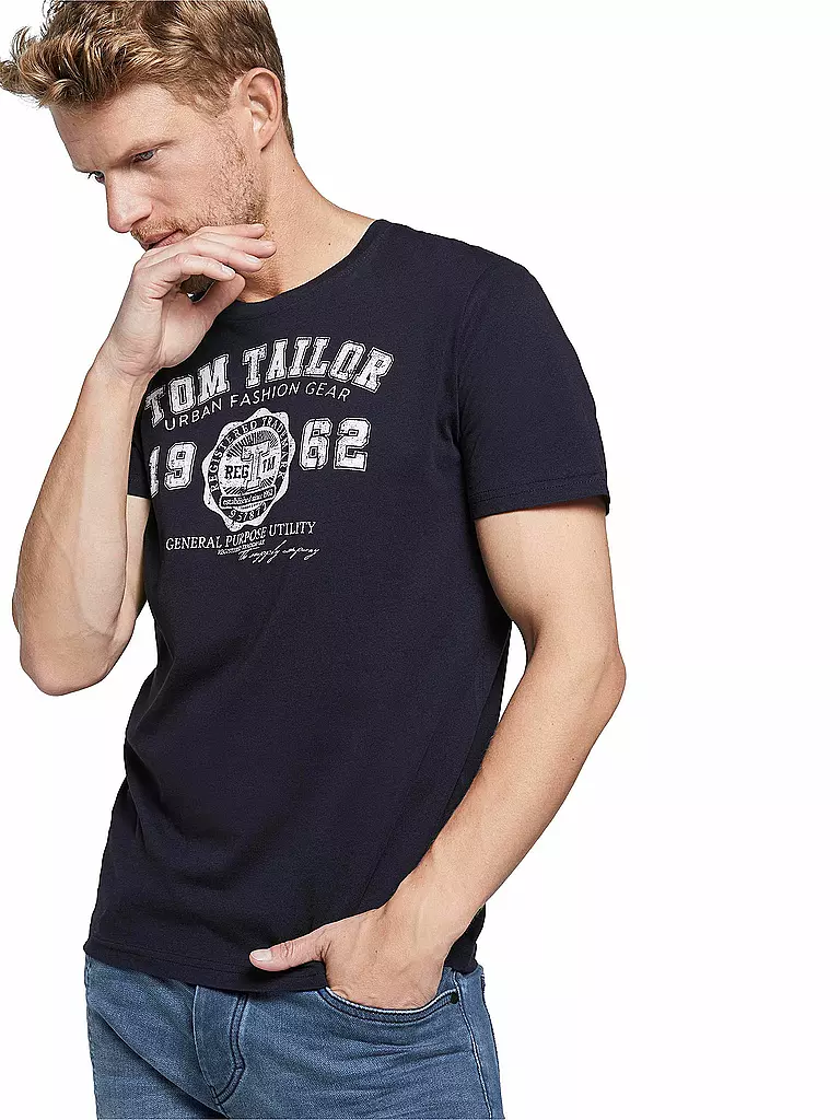 TOM TAILOR | T-Shirt Regular Fit | blau