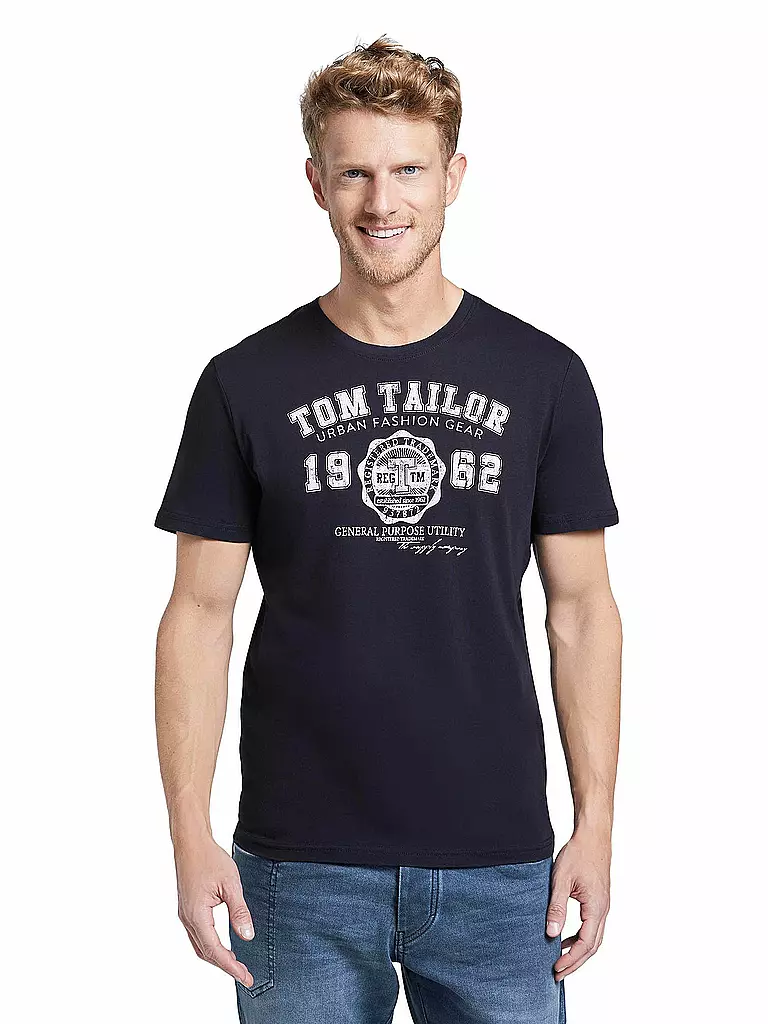 TOM TAILOR | T-Shirt Regular Fit | blau