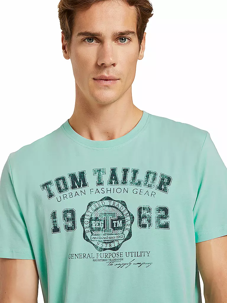 TOM TAILOR | T-Shirt Regular Fit | grün