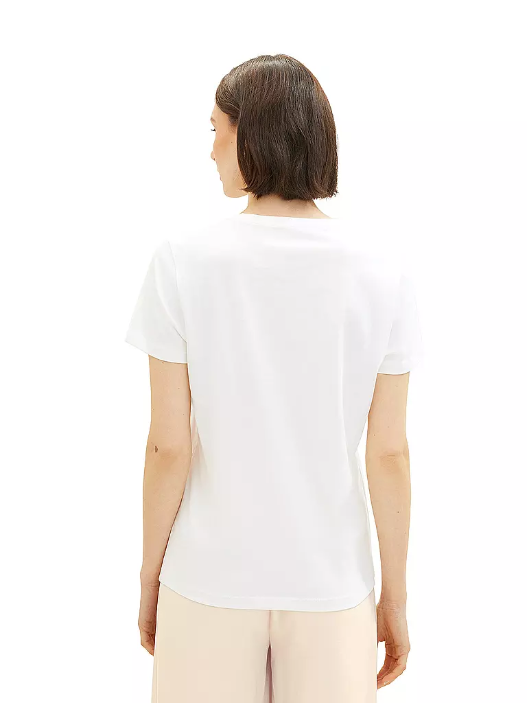 TOM TAILOR | T-Shirt | weiss