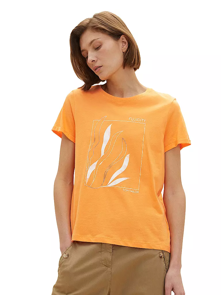 TOM TAILOR | T-Shirt | orange