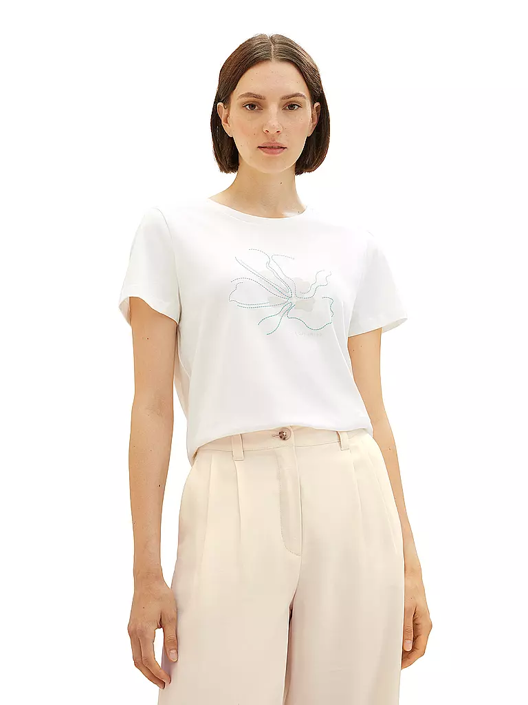 TOM TAILOR | T-Shirt | weiss
