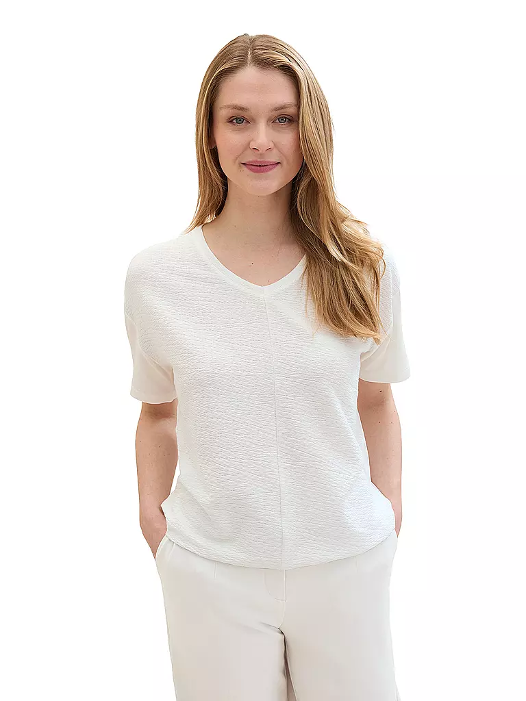 TOM TAILOR | T-Shirt | weiss
