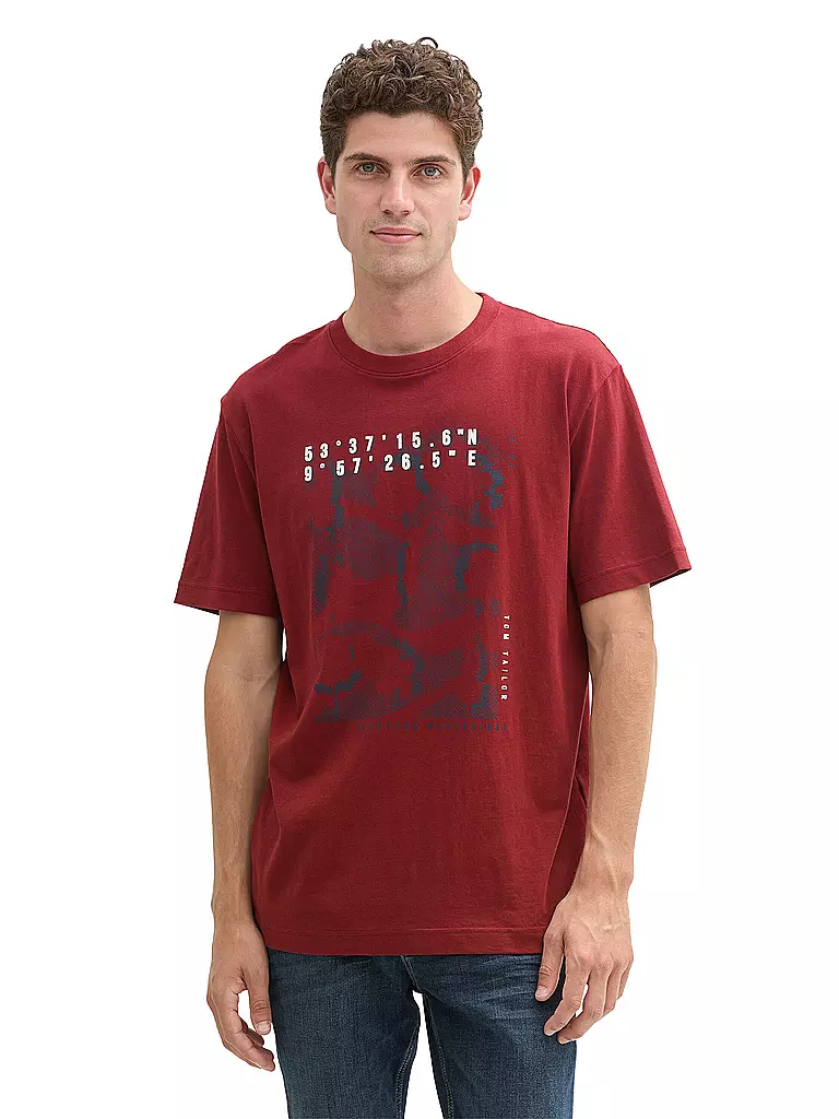 TOM TAILOR | T-Shirt | rot