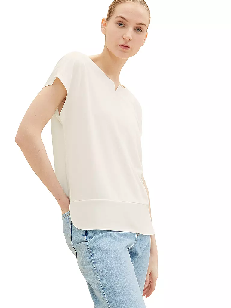 TOM TAILOR | T-Shirt | weiss