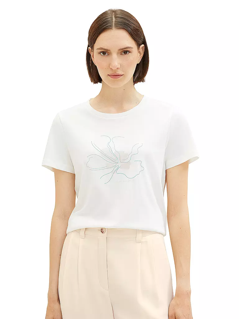 TOM TAILOR | T-Shirt | weiss