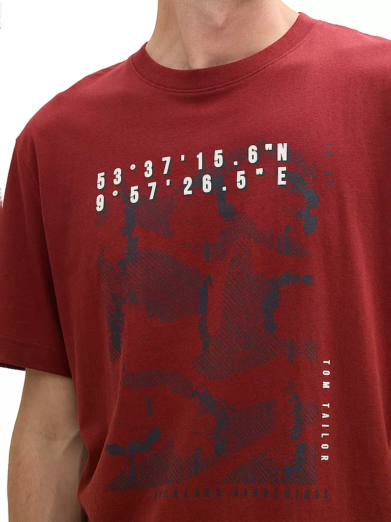 TOM TAILOR | T-Shirt | rot