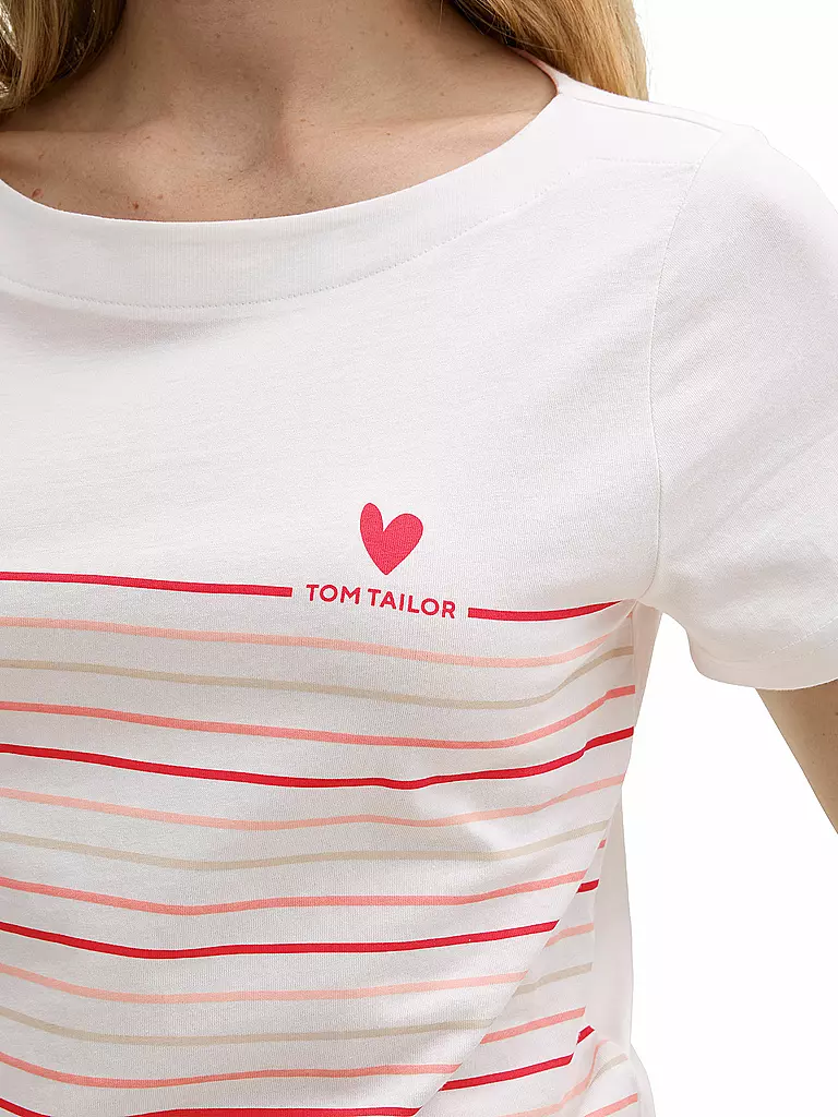 TOM TAILOR | T-Shirt | weiss