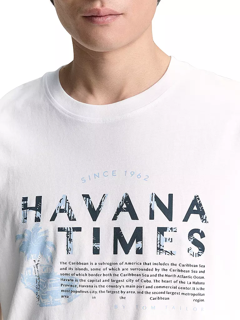 TOM TAILOR | T-Shirt | weiss