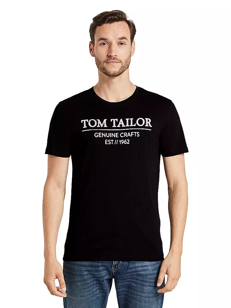 TOM TAILOR | T-Shirt | schwarz