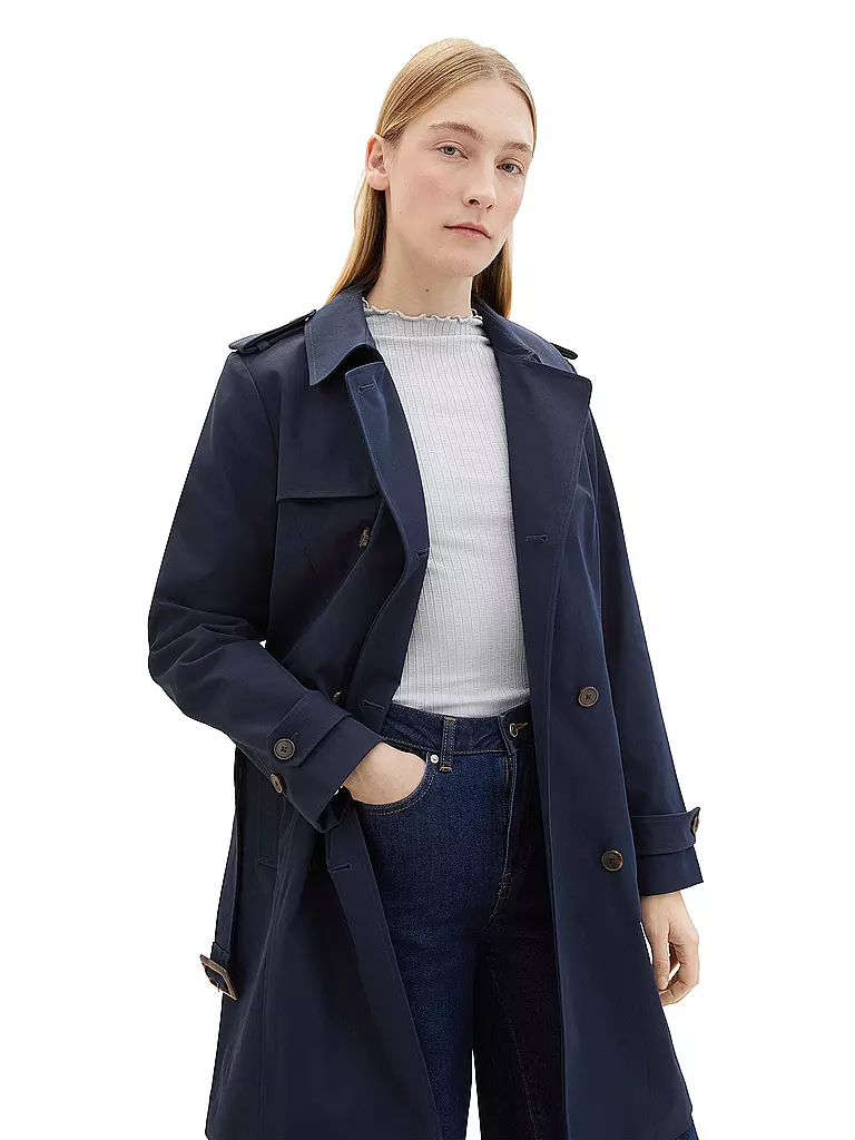 TOM TAILOR | Trenchcoat  | blau