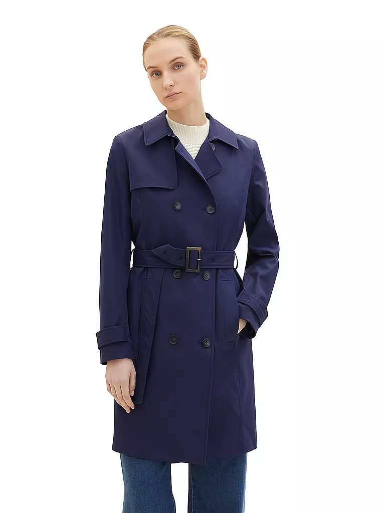 TOM TAILOR | Trenchcoat | blau