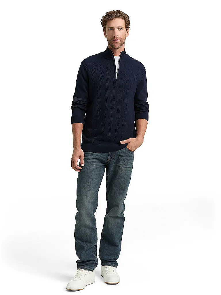 TOM TAILOR | Troyer Pullover  | Blau