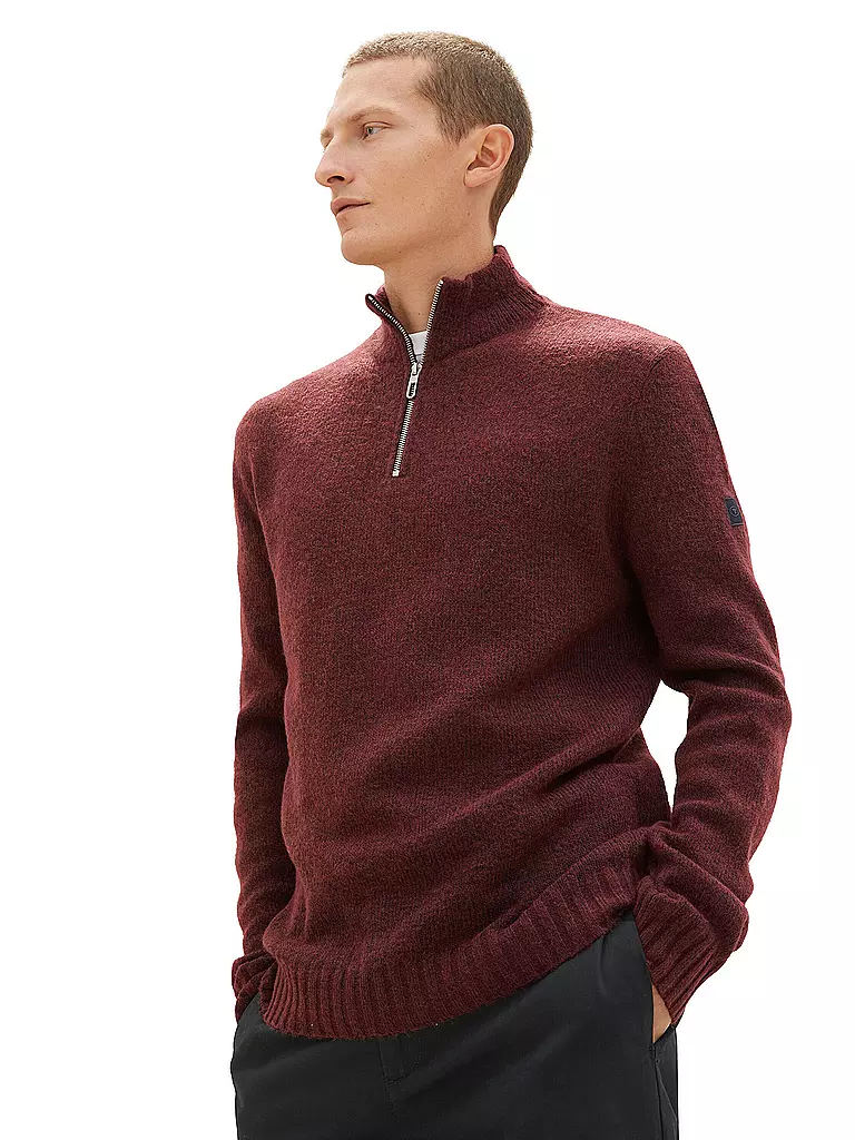 TOM TAILOR | Troyer Pullover | grau