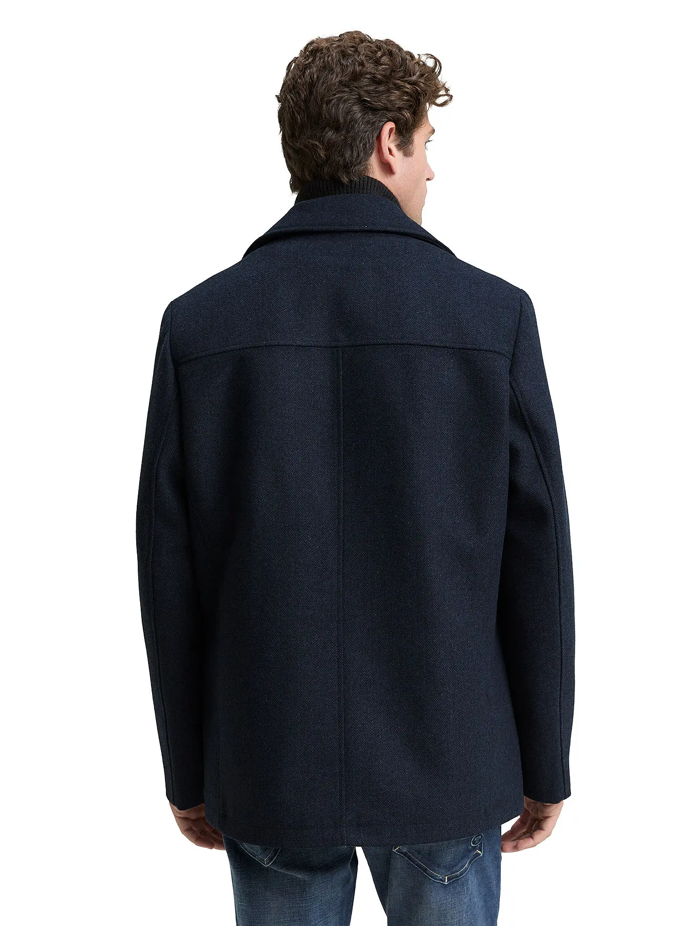 TOM TAILOR | Wolljacke 2-in-1 | blau