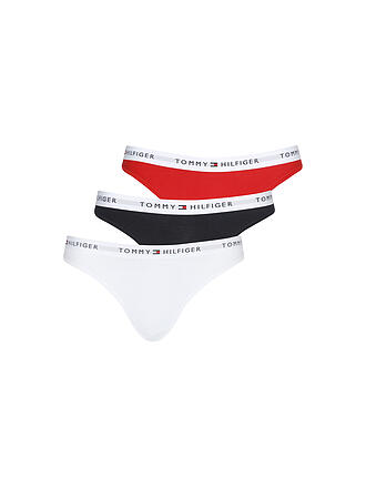 TOMMY HILFIGER | Slips 3er Pkg. white / navy / red