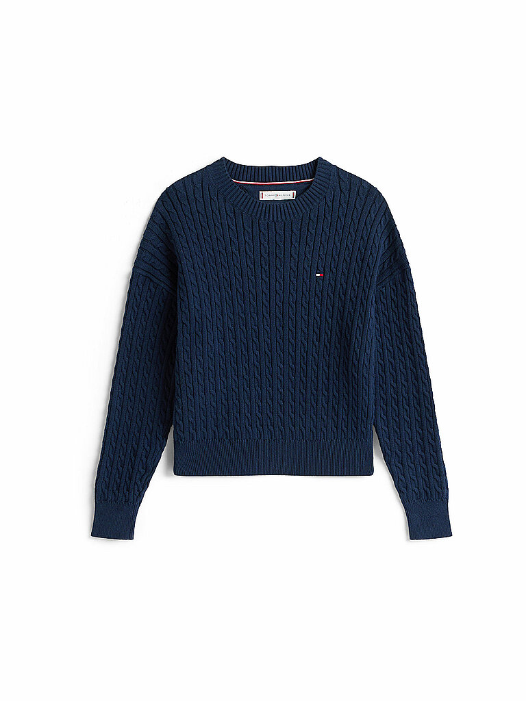 TOMMY HILFIGER Mädchen Pullover dunkelblau | 176