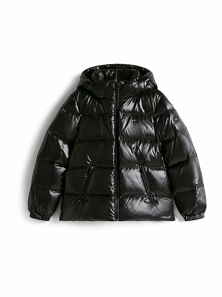 TOMMY HILFIGER Mädchen Jacke schwarz | 140